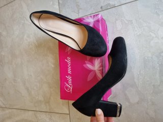 Zapatos de tacón ancho negros Laik Moda Talla 36