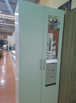 Armario de 2 puertas con espejo
