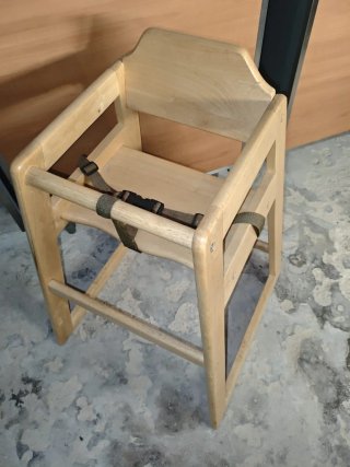 Trona de Madera para Bebé