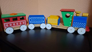 Tren de Juguete de madera grande