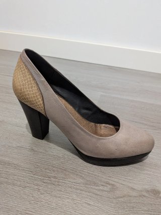 Tacones Bugatti Beige Talla 36