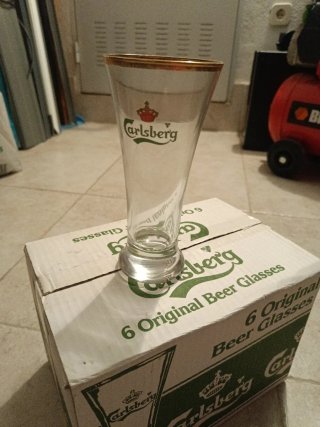 Set de 6 Copas de Cerveza Carlsberg