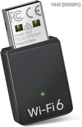 Adaptador Wifi 6 Mini USB AX9000 Linux Doble Banda