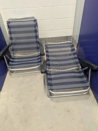Set de 2 Sillas de playa plegables