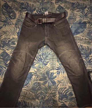 Pantalones de Moto Gris Oscuro