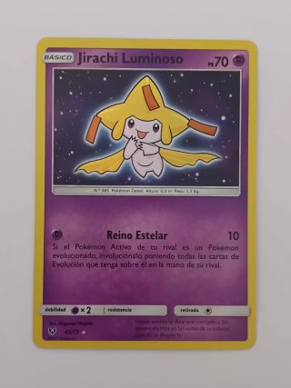 Carta Pokémon Jirachi Luminoso 42/73