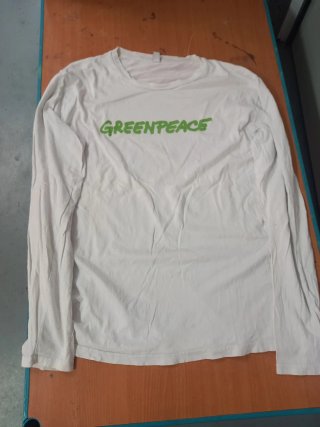 Camiseta Manga Larga Greenpeace Blanca XL