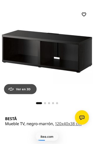 Mueble TV IKEA Bestå Negro