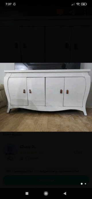 Cómoda Aparador Blanco de Madera