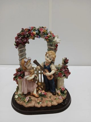 Figura Decorativa Vintage Arco Flores 640513926