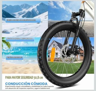 Bicicleta con Neumáticos Todoterreno