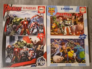 2 Sets de Puzzles Educa: Avengers y Toy Story 4