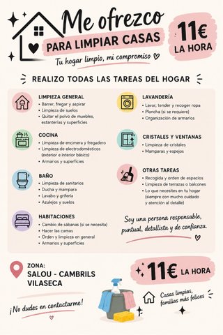 Chica de limpieza del hogar