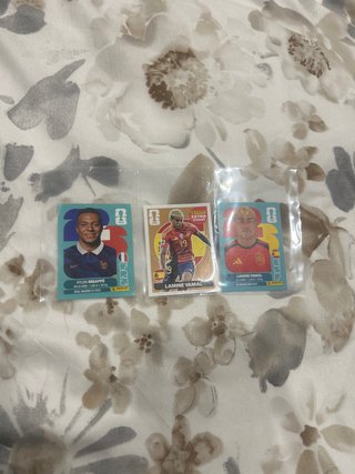 3 Cromos Panini Mundial
