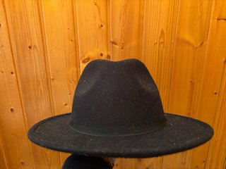 Sombrero Negro y marrón Estilo Fedora