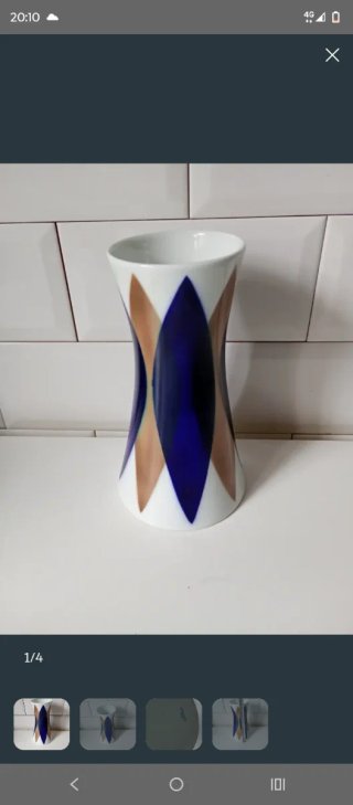 Jarrón Sargadelos de Porcelana