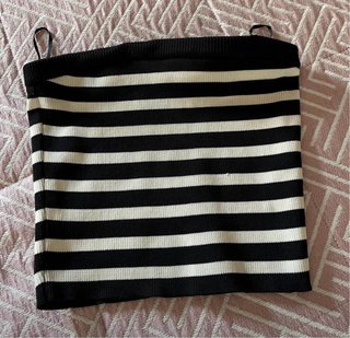 Top bandeau de rayas Bershka XS