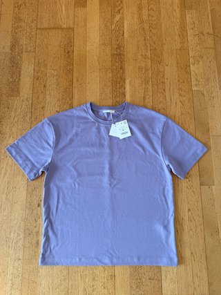 Camiseta Zara lila talla L nueva con etiquetas