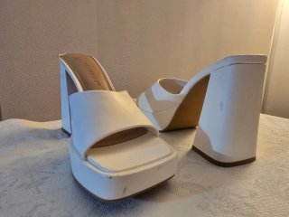 Sandalias de Tacón Blancas Primark