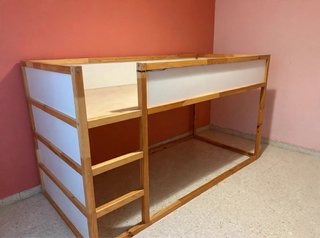 Cama Infantil Alta KURA IKEA 90x200