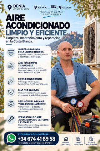 Limpieza y desinfección de aire acondicionado