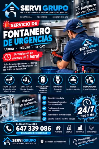 Servicio de Fontanería de Urgencias