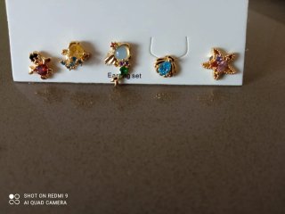 Pack de Pendientes La Sirenita Disney nuevos
