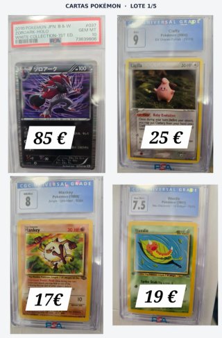 Cartas Pokémon TCG Gradeadas