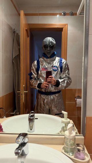 Disfraz de Astronauta Alien para Halloween