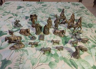 Figuras de Belén de Metal / Nacimiento Navidad