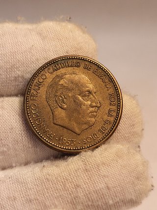 Moneda 2,50 Pesetas 1953 *54 de España