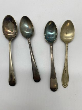 Lote de 4 cucharas antiguas