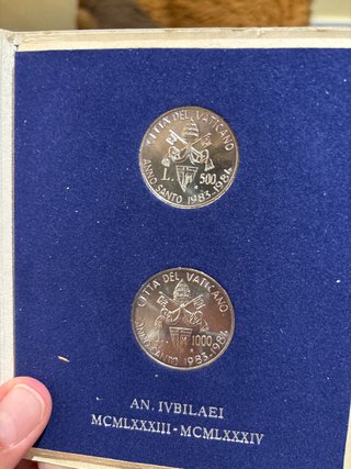 Estuche Monedas Plata Vaticano 1983-1984