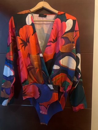 Body Zara Estampado Flores