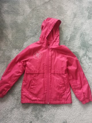 Cazadora Rosa con Capucha Talla 10 Años