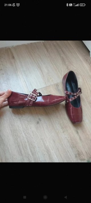 Bailarinas Burdeos con Hebilla T.39