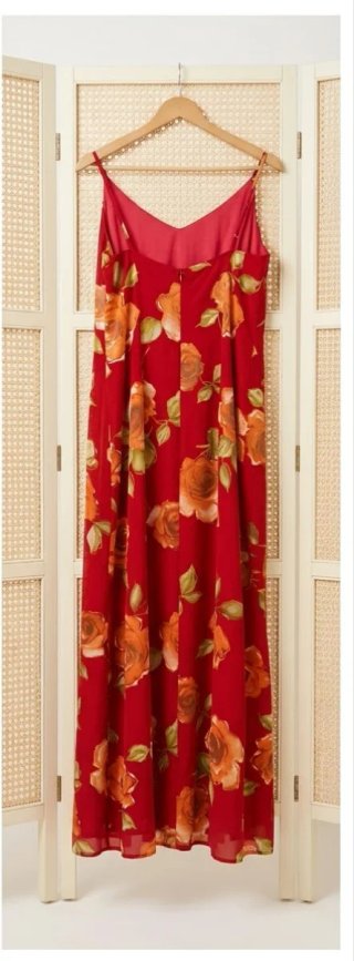 Vestido de fiesta largo estampado