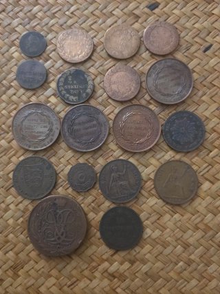 Lote de Monedas y Medallas Antiguas