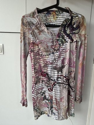 Camiseta de manga larga estampada