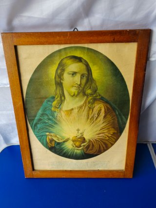 ​Quadro Religioso Vintage Sacratissimo Cuore Gesù