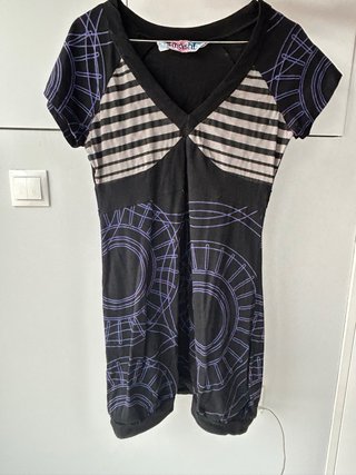 Vestido Smash Negro y Morado