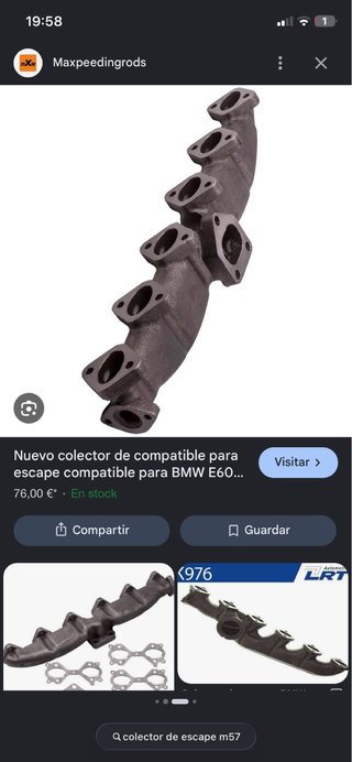 Colector de escape para BMW E60
