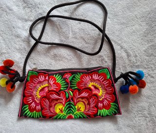 Minibolso Bandolera Étnico Bordado