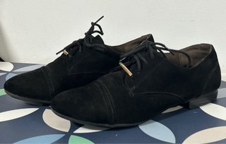 Zapatos de serraje negro TEX