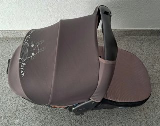 Capazo para bebé color gris