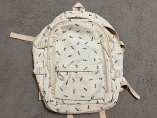 Mochila Escolar con Estampado Floral