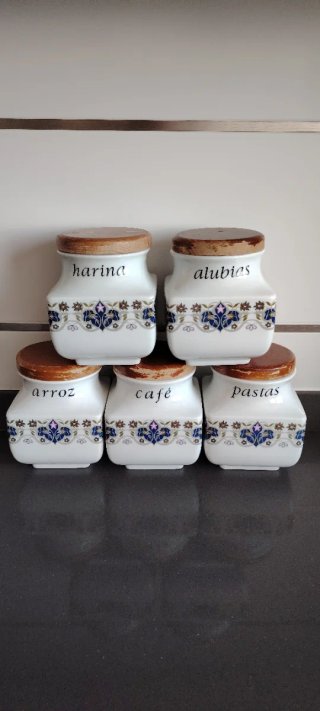 Juego de tarros de cocina porcelana
