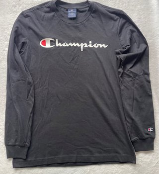 Camiseta manga larga Champion negra