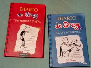Lote dos libros Diario de Greg