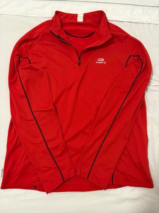 Chaqueta deportiva Kalenji roja Talla XL
